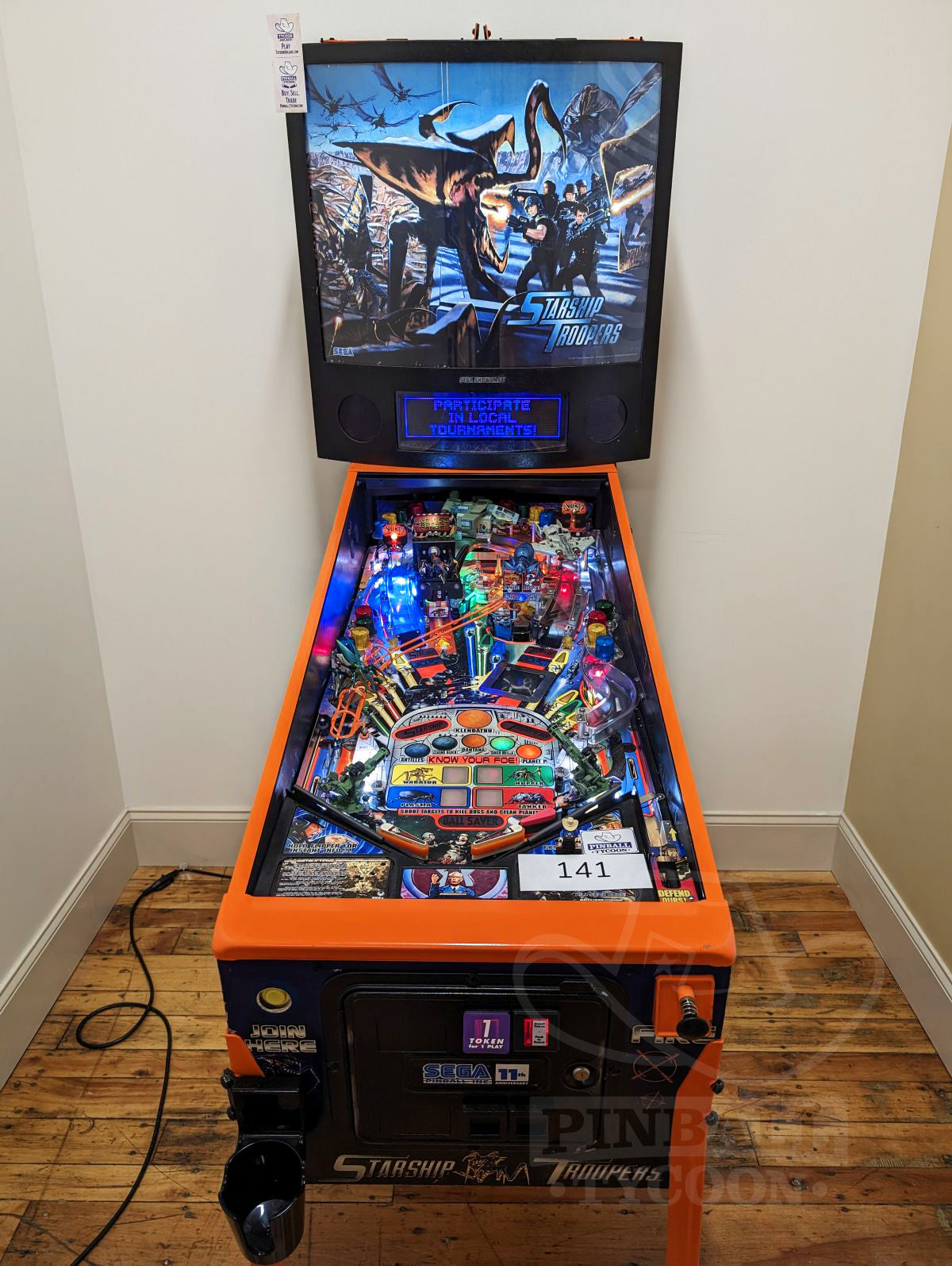 Starship Troopers with Orange Powder Coating (Pre-Played)