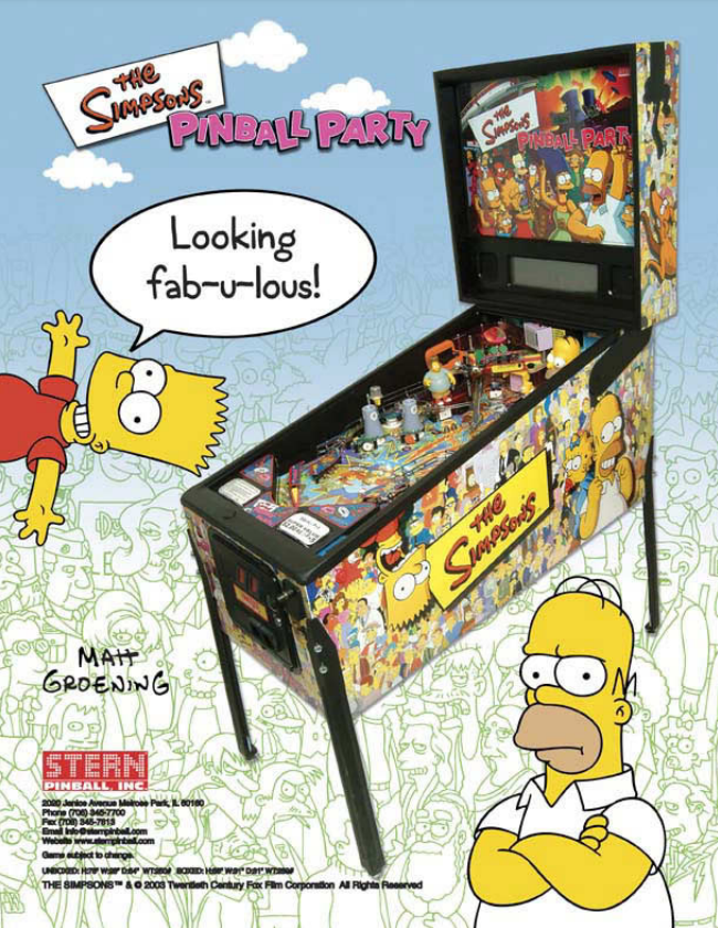 Simpsons Pinball Party